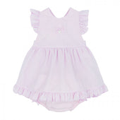 Blues Baby Baby Girl Pale Pink Dress and Pants